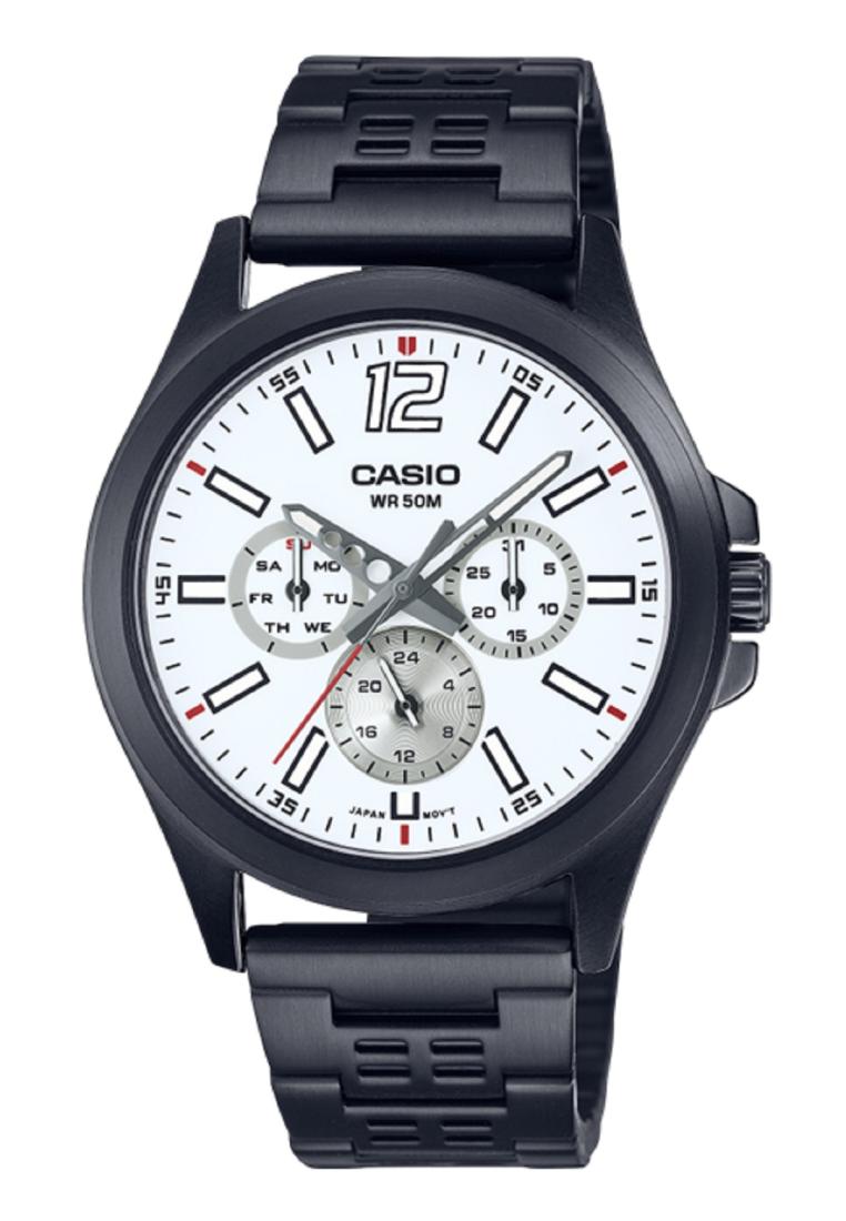 Casio MTP-E350B-7B Analog Stainless Steel Strap Watch For Men-Watch Portal Philippines