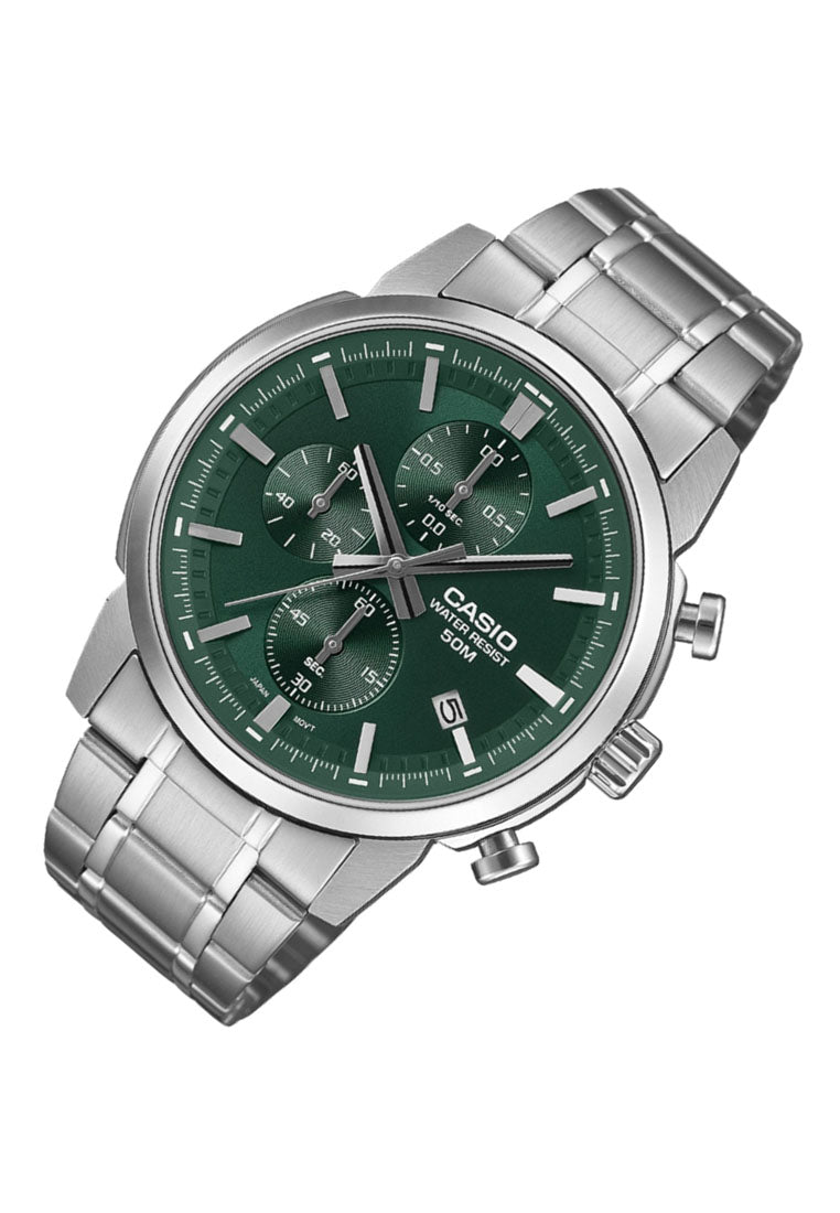 Casio MTP-E510D-3A Analog Stainless Steel Strap Watch for Men-Watch Portal Philippines