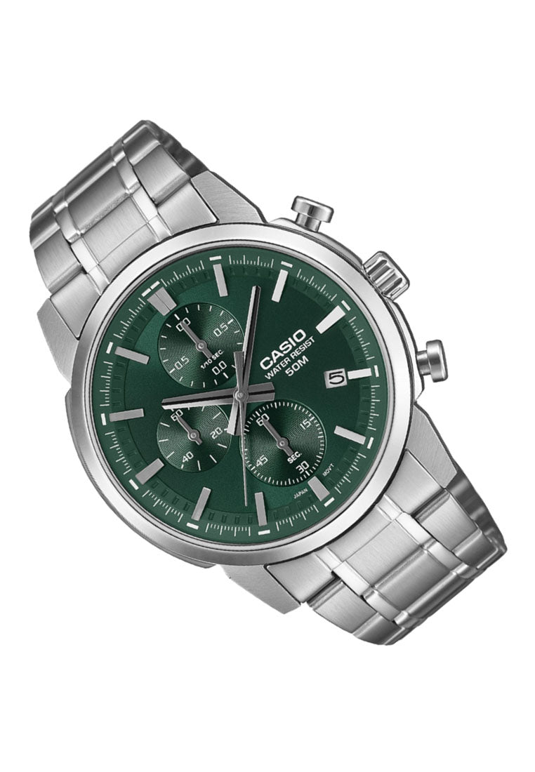 Casio MTP-E510D-3A Analog Stainless Steel Strap Watch for Men-Watch Portal Philippines