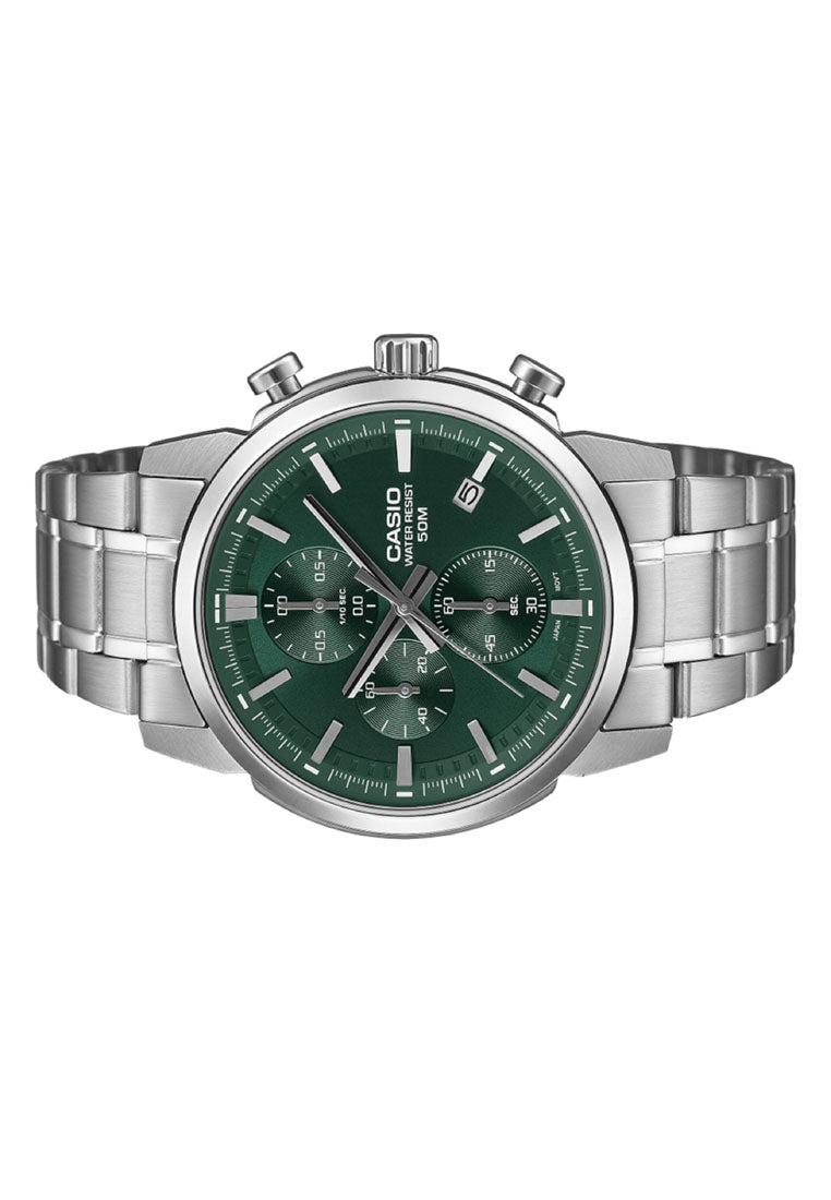 Casio MTP-E510D-3A Analog Stainless Steel Strap Watch for Men-Watch Portal Philippines
