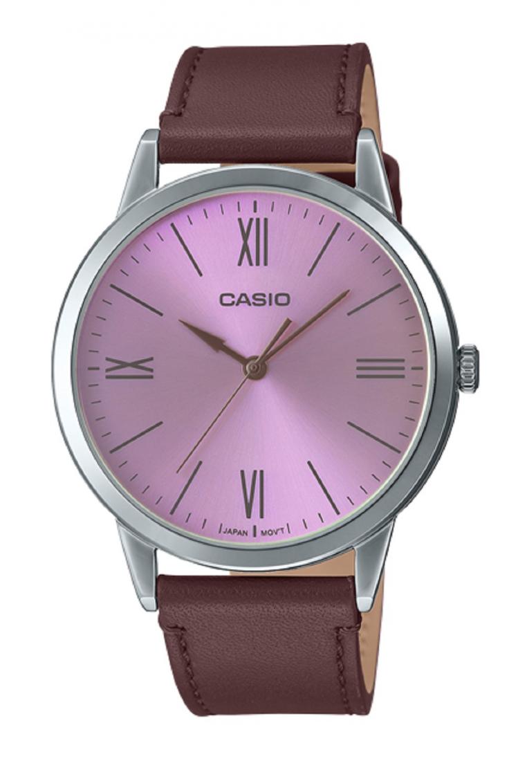 Casio MTP-E600L-5B Analog Leather Strap Watch For Men-Watch Portal Philippines