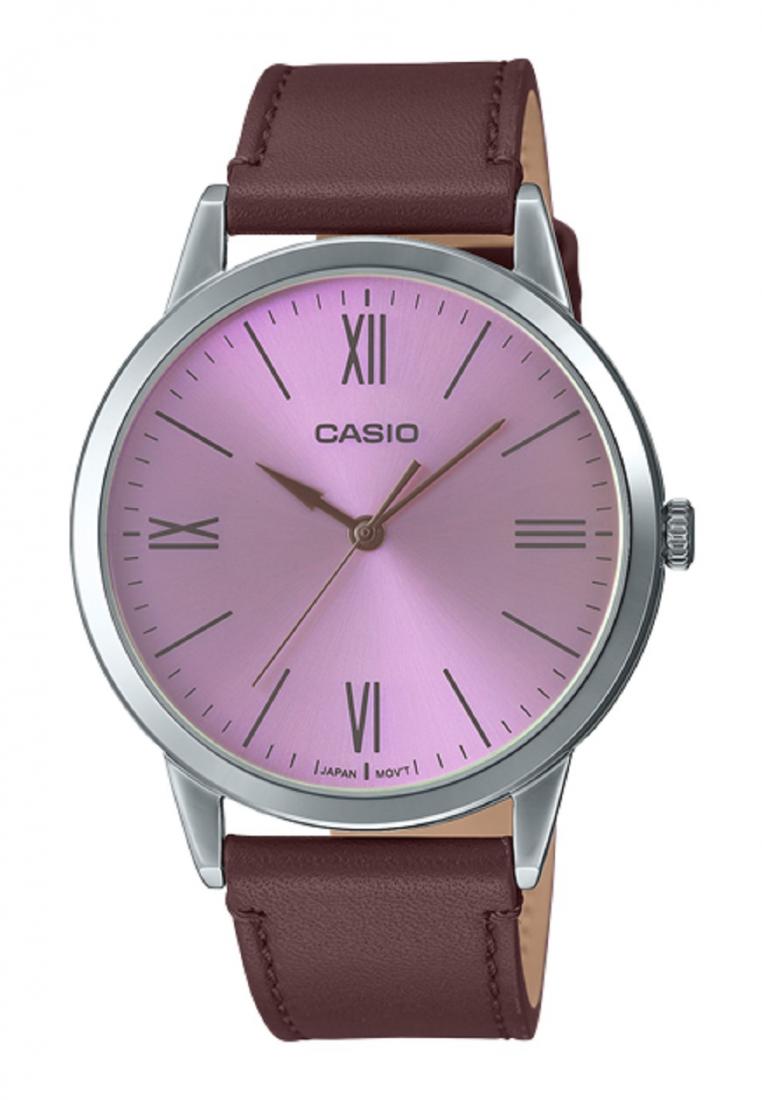 Casio MTP-E600L-5B Analog Leather Strap Watch For Men-Watch Portal Philippines