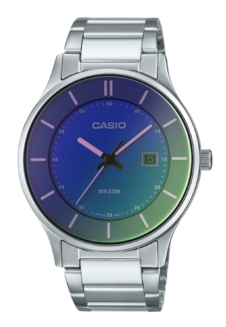 Casio MTP-E605D-2E Analog Stainless Steel Strap Watch For Men-Watch Portal Philippines