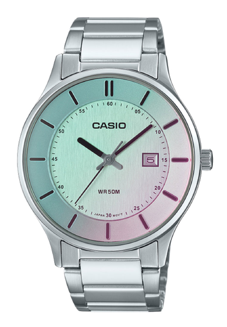Casio MTP-E605D-7E Analog Stainless Steel Strap Watch For Men-Watch Portal Philippines