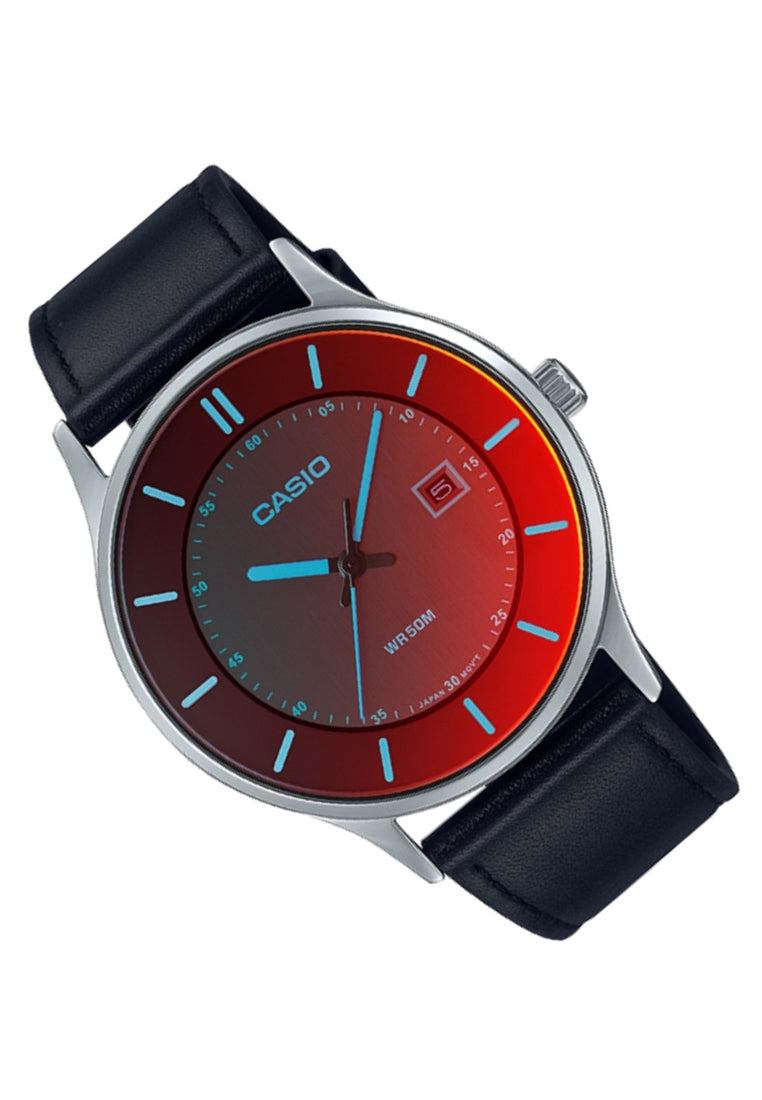 Casio MTP-E605L-1E Analog Leather Strap Watch For Men-Watch Portal Philippines