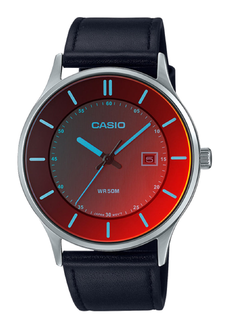 Casio MTP-E605L-1E Analog Leather Strap Watch For Men-Watch Portal Philippines
