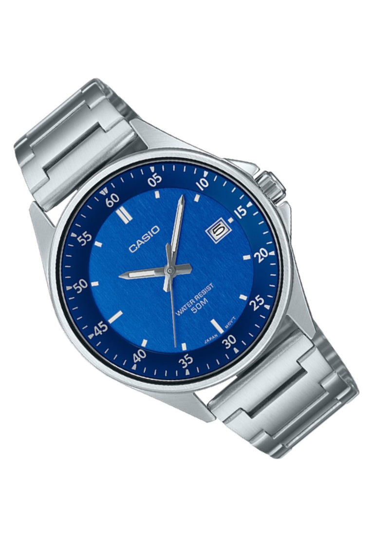 Casio MTP-E705D-2E Analog Stainless Steel Strap Watch For Men-Watch Portal Philippines