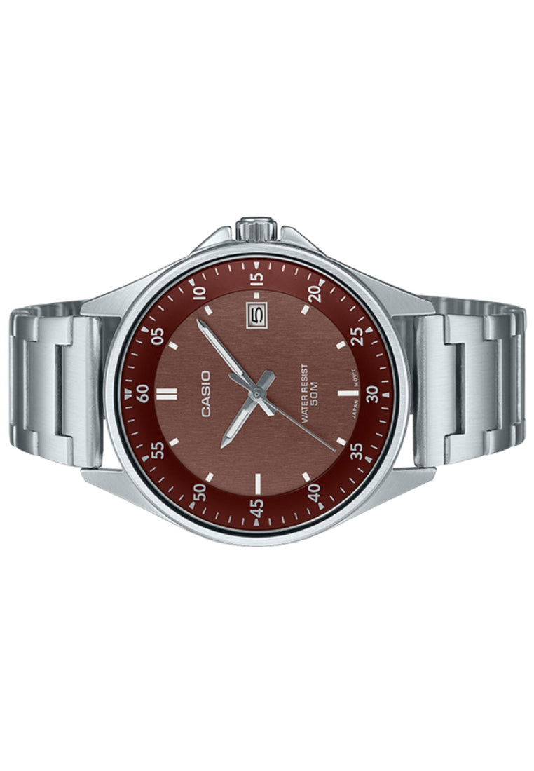 Casio MTP-E705D-5E Analog Stainless Steel Strap Watch For Men-Watch Portal Philippines