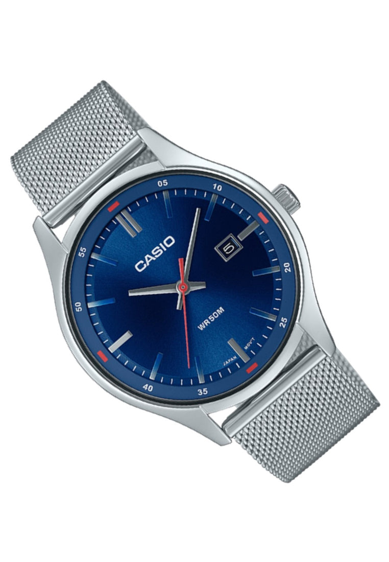 Casio MTP-E710M-2A Analog Stainless Steel Strap Watch For Men-Watch Portal Philippines