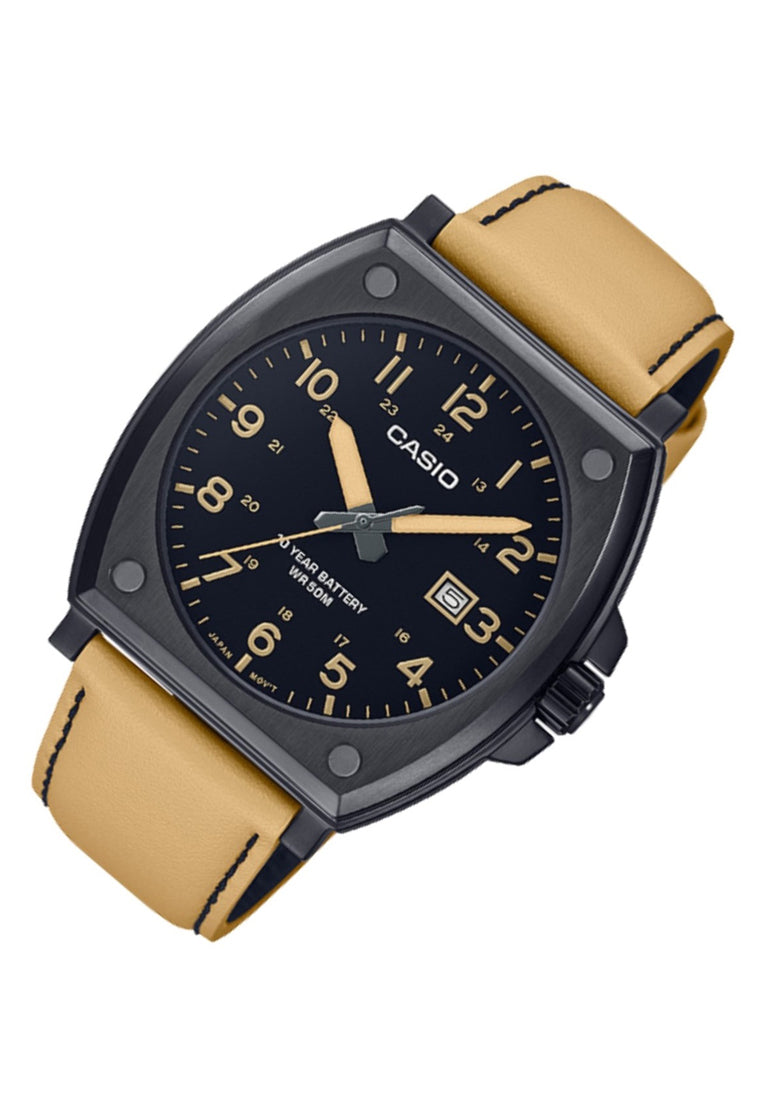 Casio MTP-E715L-5A Analog Leather Strap Watch For Men-Watch Portal Philippines