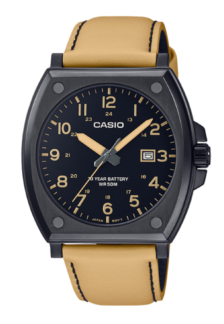 Casio MTP-E715L-5A Analog Leather Strap Watch For Men-Watch Portal Philippines