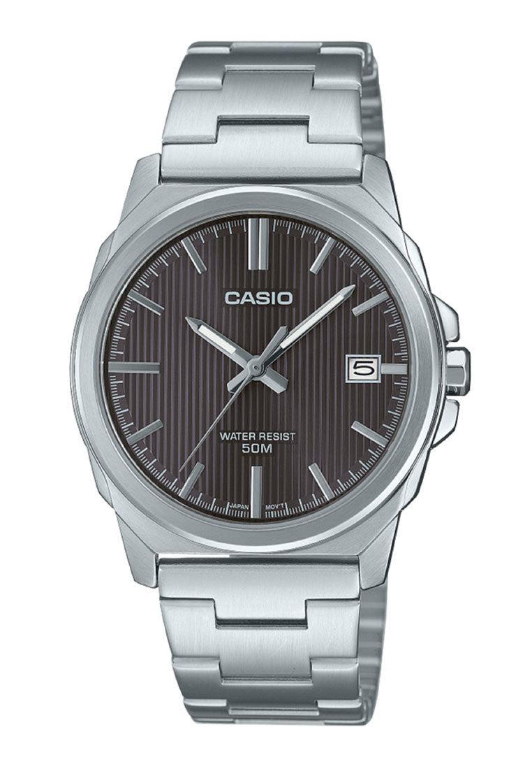 Casio MTP-E720D-8A Analog Stainless Steel Strap Watch for Men-Watch Portal Philippines