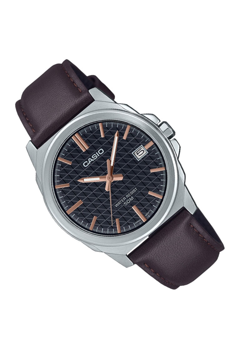 Casio MTP-E720L-5A Analog Leather Strap Watch for Men-Watch Portal Philippines
