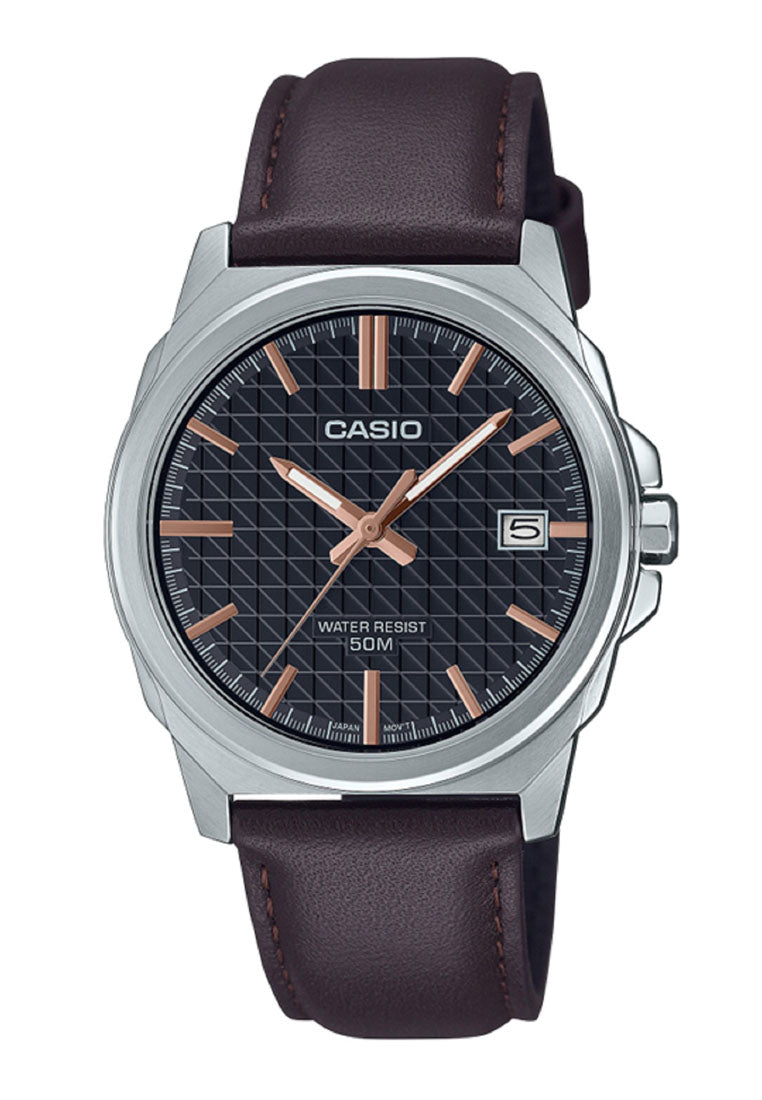 Casio MTP-E720L-5A Analog Leather Strap Watch for Men-Watch Portal Philippines