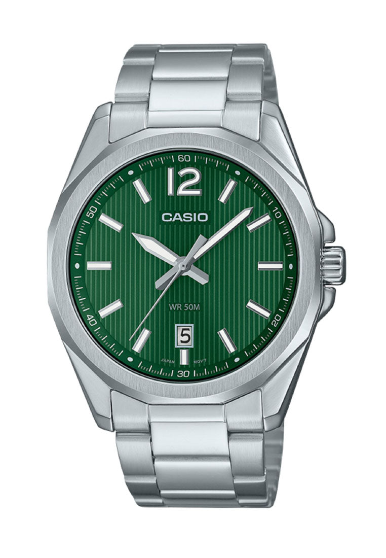 Casio MTP-E725D-3A Analog Stainless Steel Strap Watch for Men-Watch Portal Philippines