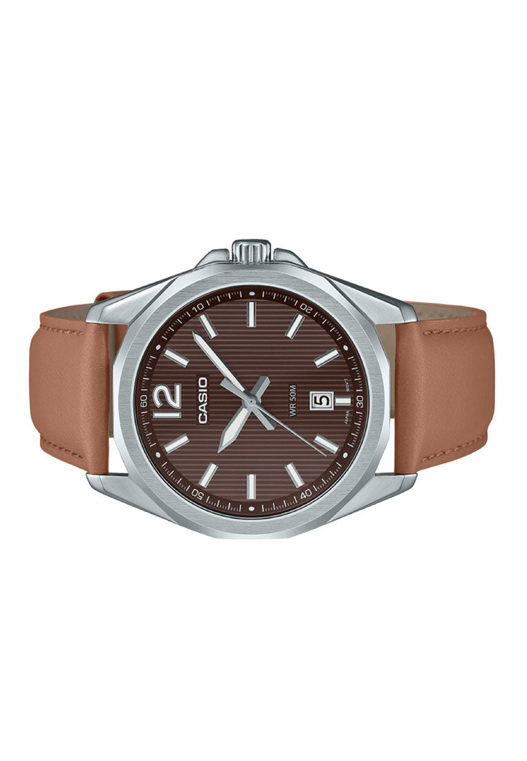 Casio MTP-E725L-5A Analog Leather Strap Watch for Men-Watch Portal Philippines
