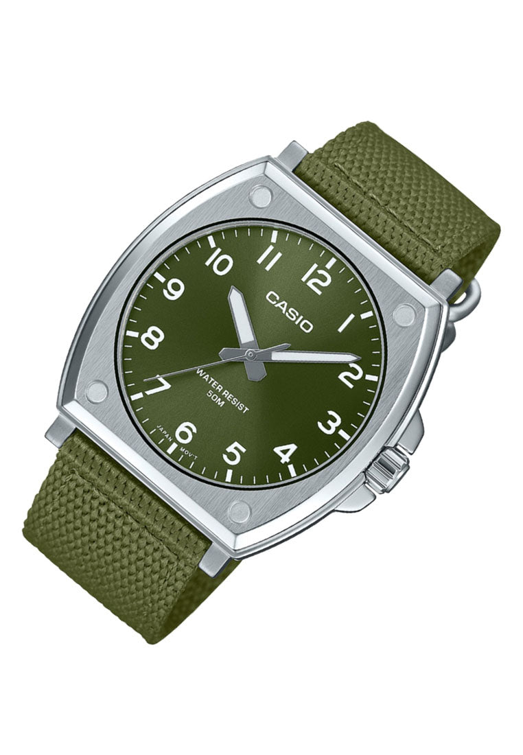 Casio MTP-E730C-3A Analog Nylon Strap Watch For Men-Watch Portal Philippines