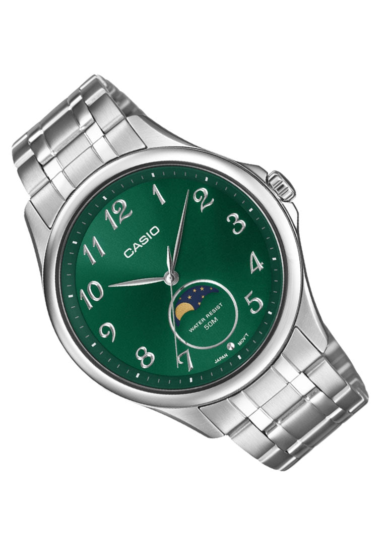 Casio MTP-M110D-3A Analog Stainless Steel Strap Watch for Men-Watch Portal Philippines