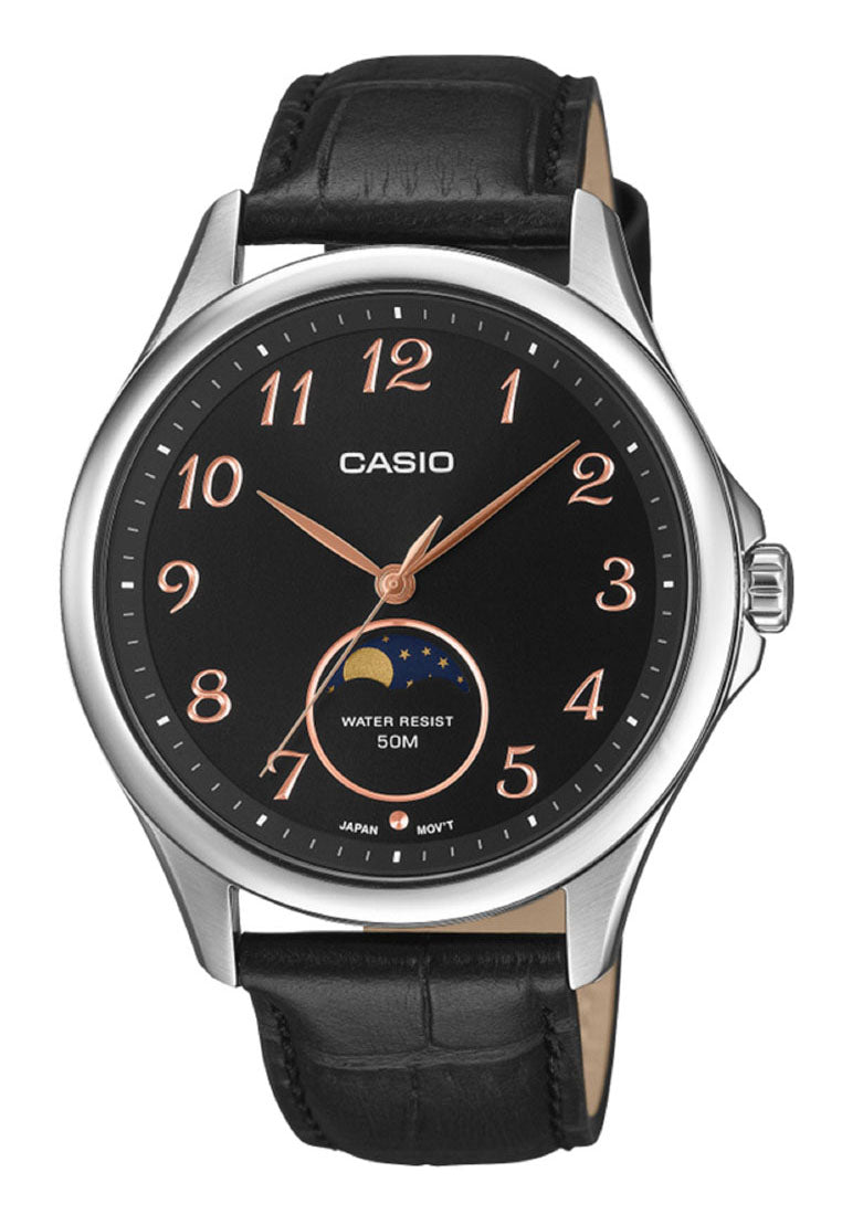 Casio MTP-M110L-1A Analog Leather Strap Watch for Men-Watch Portal Philippines