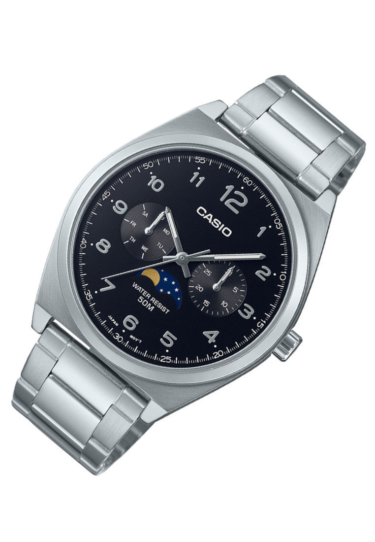 Casio MTP-M300D-1A Chronograph Stainless Steel Strap Watch For Men-Watch Portal Philippines