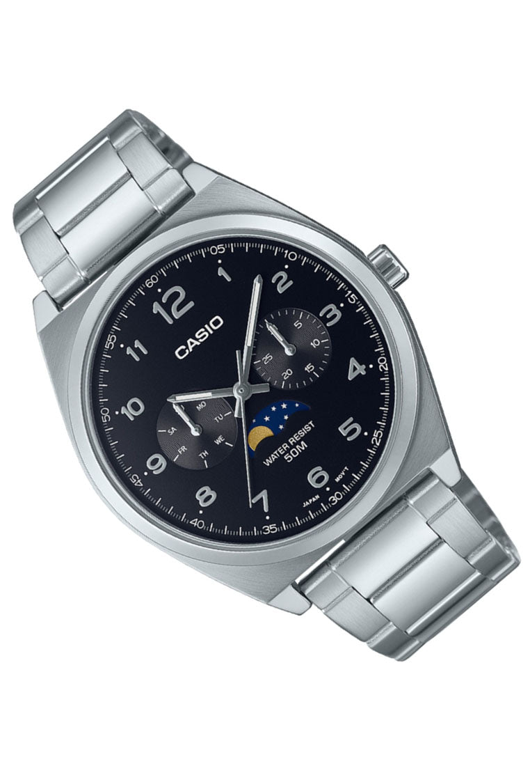 Casio MTP-M300D-1A Chronograph Stainless Steel Strap Watch For Men-Watch Portal Philippines