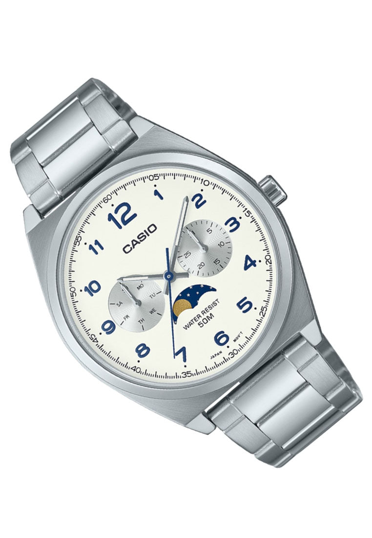Casio MTP-M300d-7a Chronograph Stainless Steel Strap Watch For Men-Watch Portal Philippines