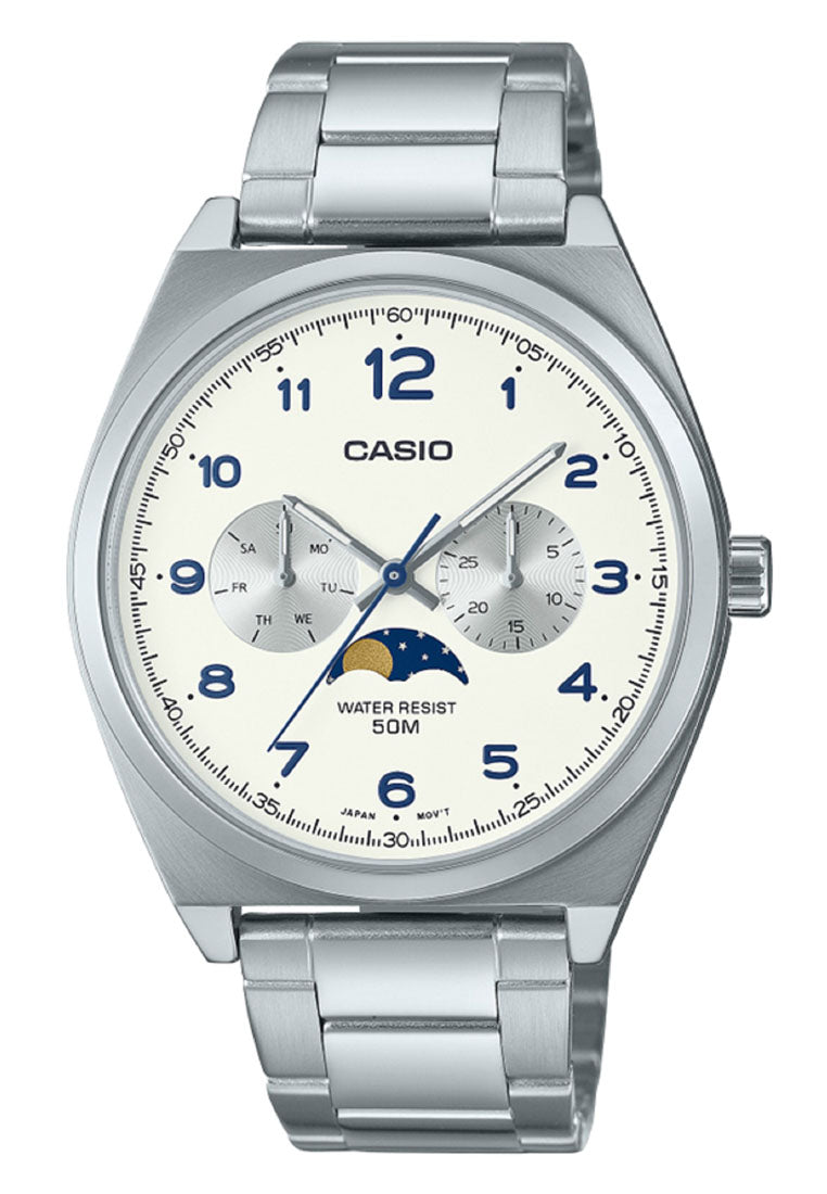 Casio MTP-M300d-7a Chronograph Stainless Steel Strap Watch For Men-Watch Portal Philippines
