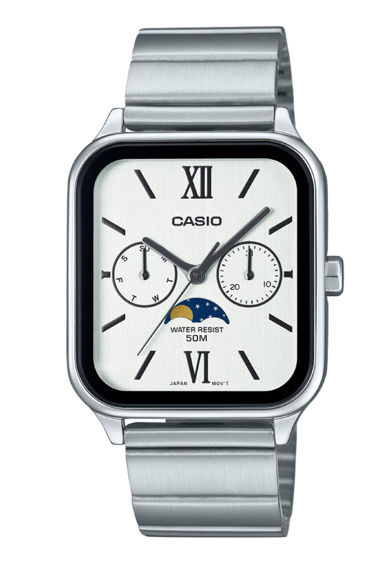 Casio MTP-M305D-7A2 Analog Stainless Steel Strap Watch For Men-Watch Portal Philippines