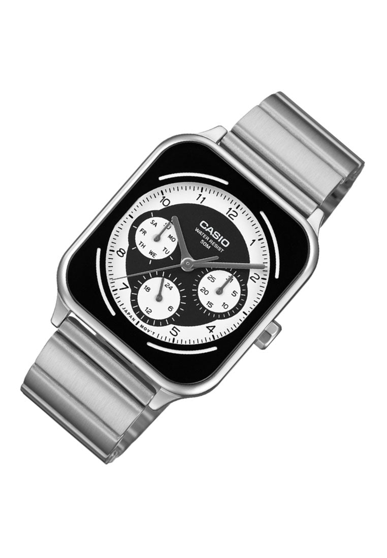 Casio MTP-M307D-1B Analog Stainless Steel Strap Watch for Men-Watch Portal Philippines