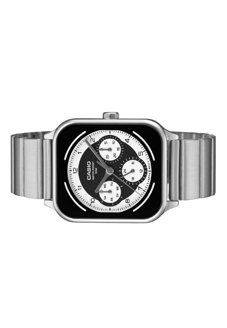 Casio MTP-M307D-1B Analog Stainless Steel Strap Watch for Men-Watch Portal Philippines