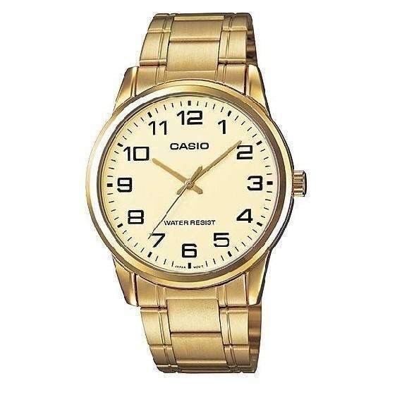 Casio MTP-V001G-9B Gold Plated Watch for Men-Watch Portal Philippines