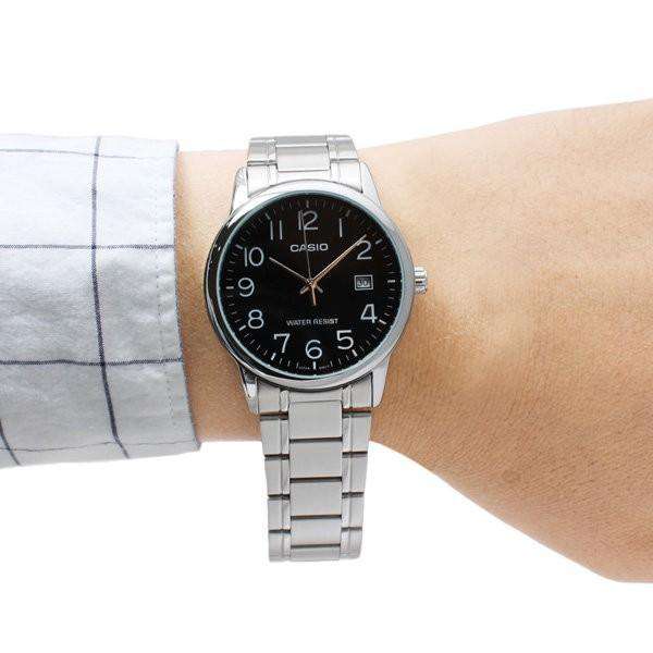 Casio MTP-V002D-1B Silver Stainless Watch for Men-Watch Portal Philippines