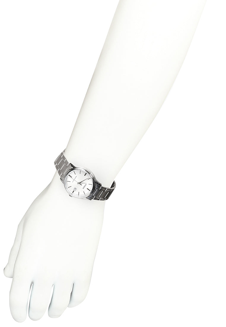 Casio MTP-V002D-7A Analog Stainless Steel Strap Watch For Men-Watch Portal Philippines
