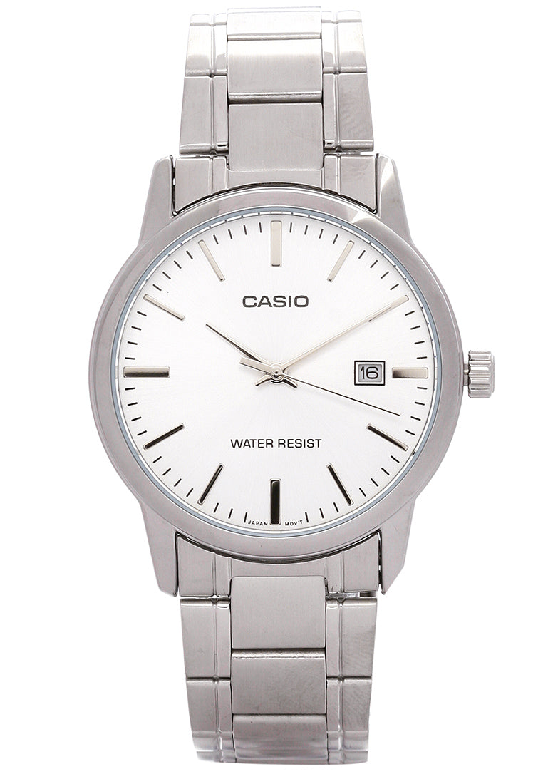 Casio MTP-V002D-7A Analog Stainless Steel Strap Watch For Men-Watch Portal Philippines