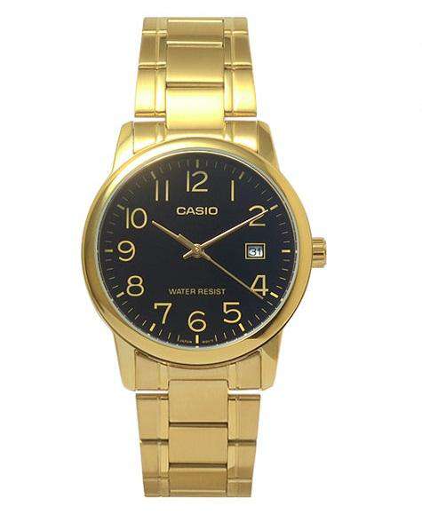 Casio MTP-V002G-1B Gold Stainless Watch for Men-Watch Portal Philippines