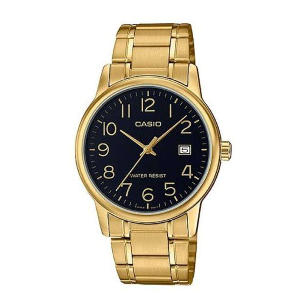 Casio MTP-V002G-1B Gold Stainless Watch for Men-Watch Portal Philippines