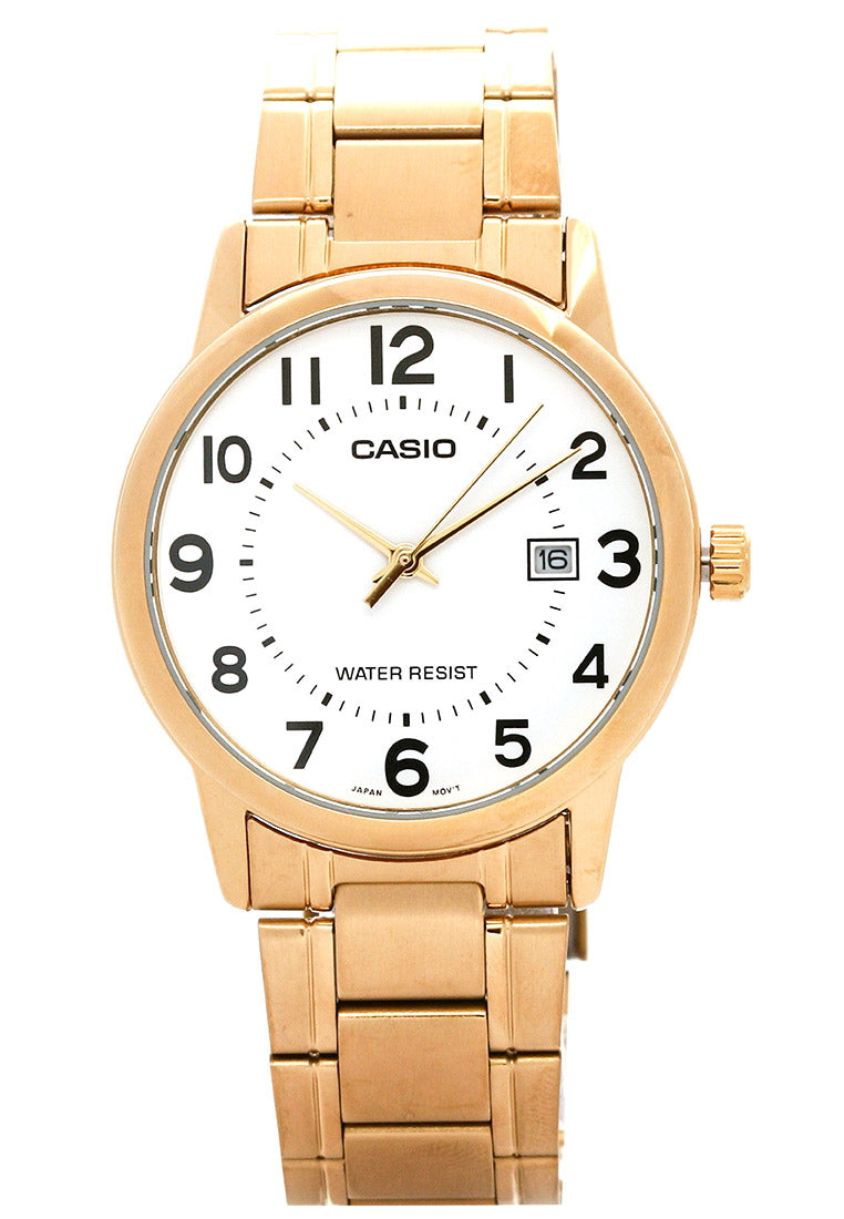 Casio MTP-V002G-7B Analog Stainless Steel Strap Watch For Men-Watch Portal Philippines