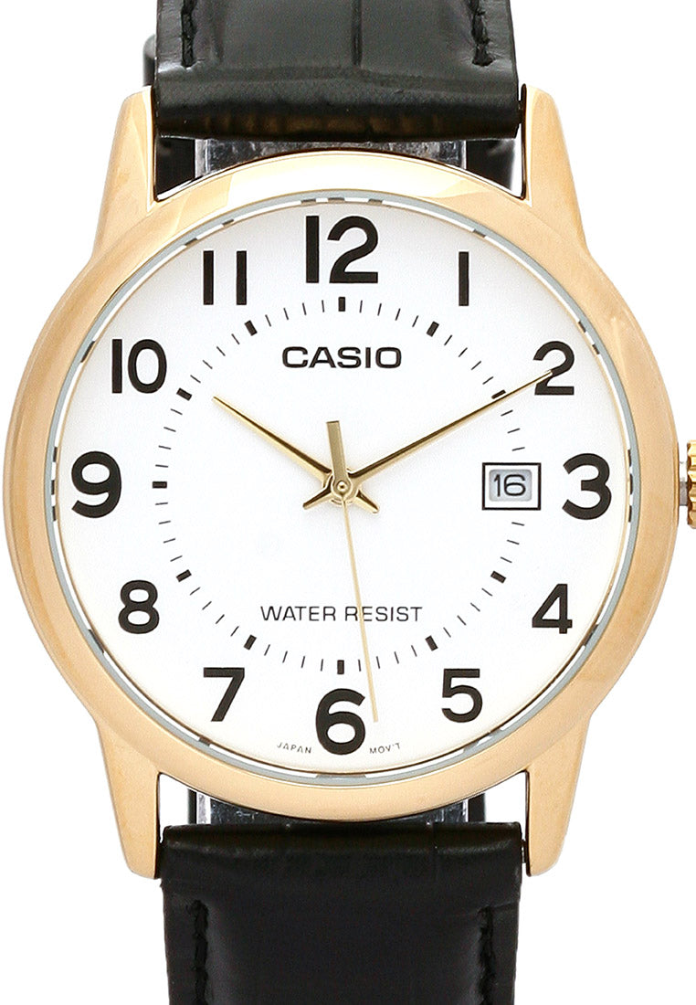 Casio MTP-V002GL-7B Analog Leather Strap Watch For Men-Watch Portal Philippines