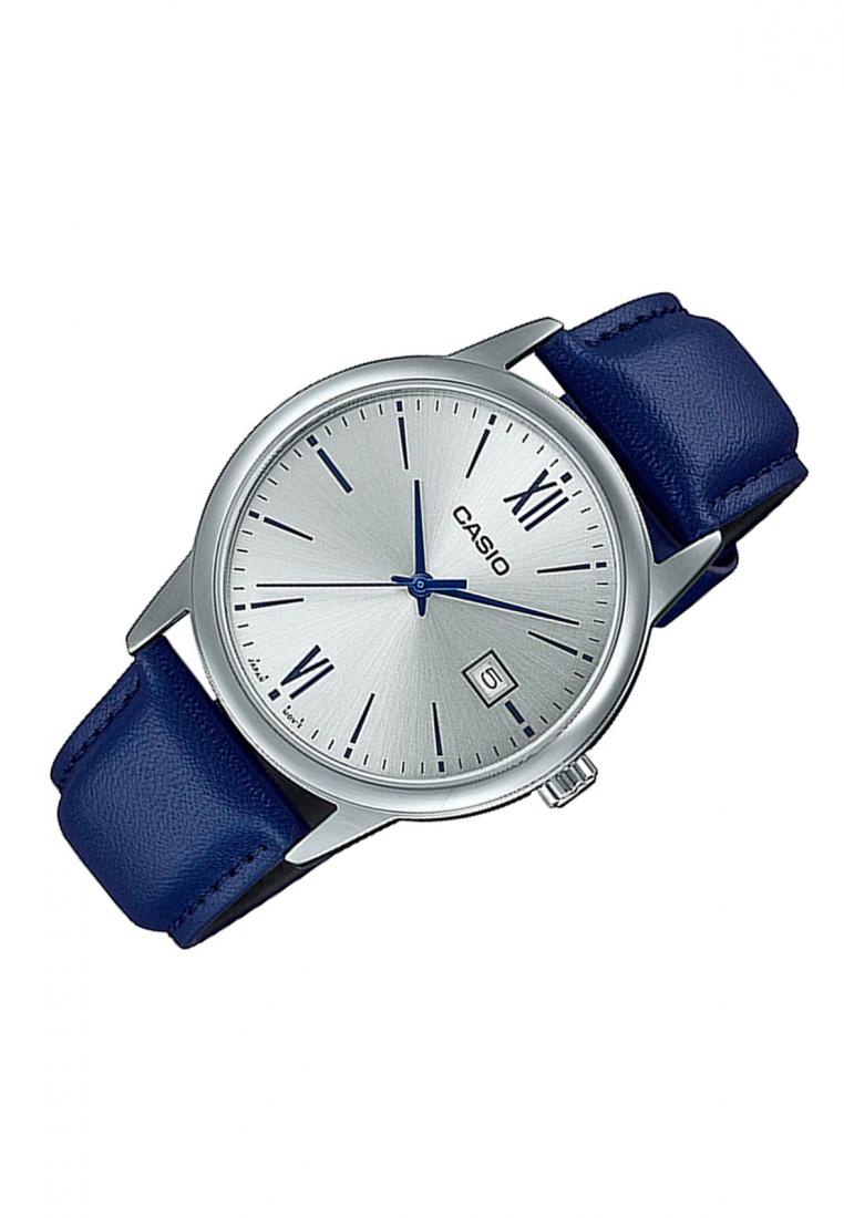 Casio MTP-V002L-2B3 Analog Leather Strap Watch For Men-Watch Portal Philippines
