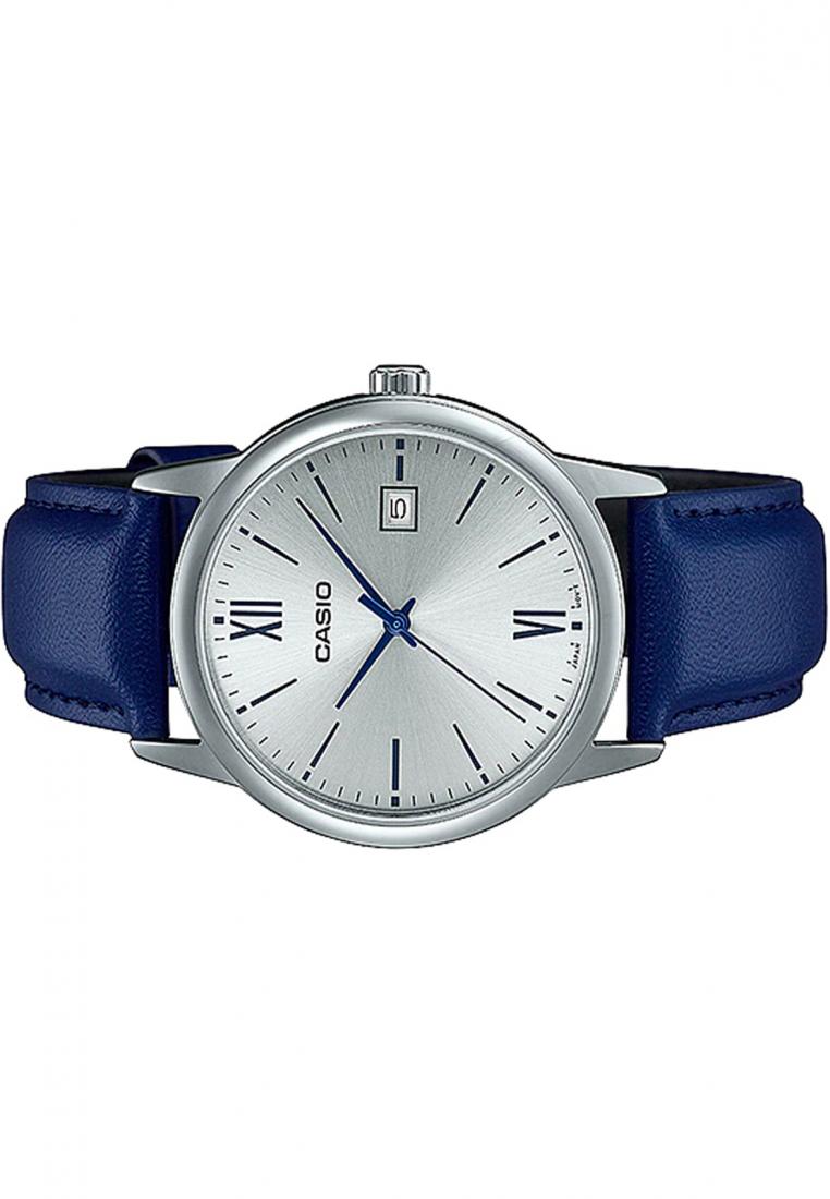 Casio MTP-V002L-2B3 Analog Leather Strap Watch For Men-Watch Portal Philippines