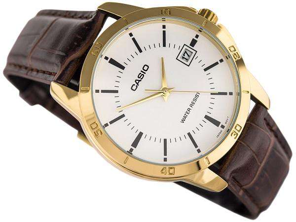 Casio MTP-V004GL-7A Brown Leather Watch for Men-Watch Portal Philippines