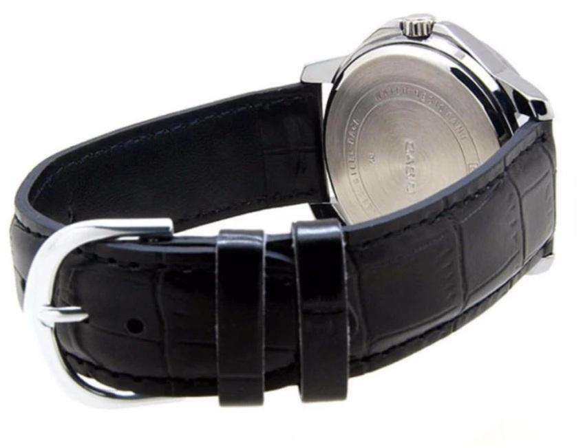 Casio MTP-V004L-1B Black Leather Watch for Men-Watch Portal Philippines