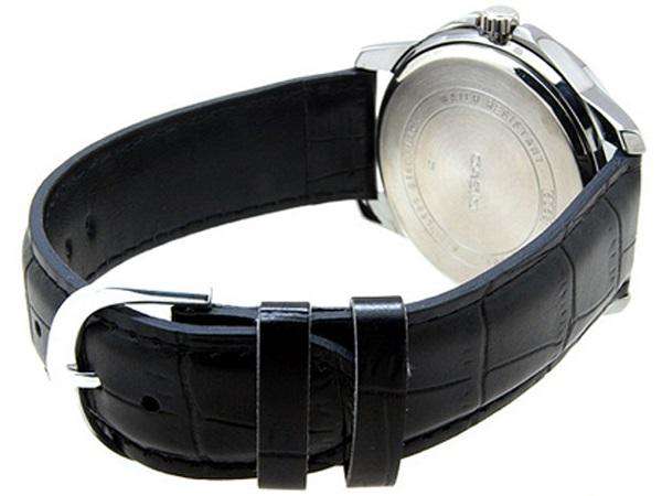 Casio MTP-V004L-7A Black Leather Watch for Men-Watch Portal Philippines