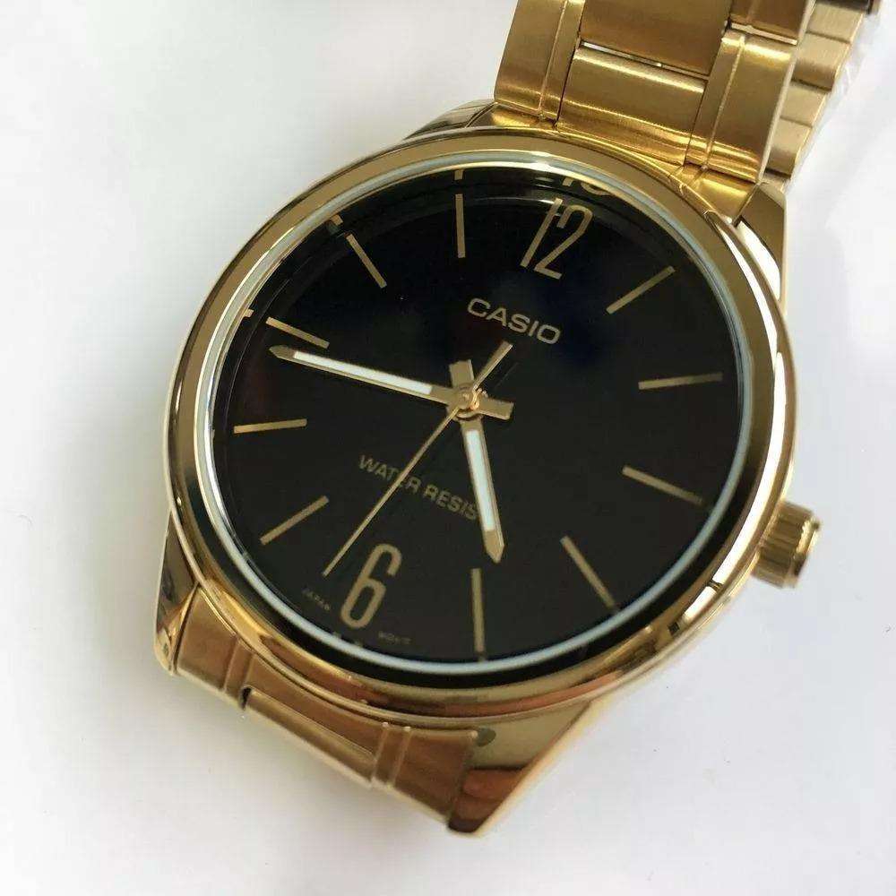 Casio MTP-V005G-1B Gold Stainless Watch for Men-Watch Portal Philippines