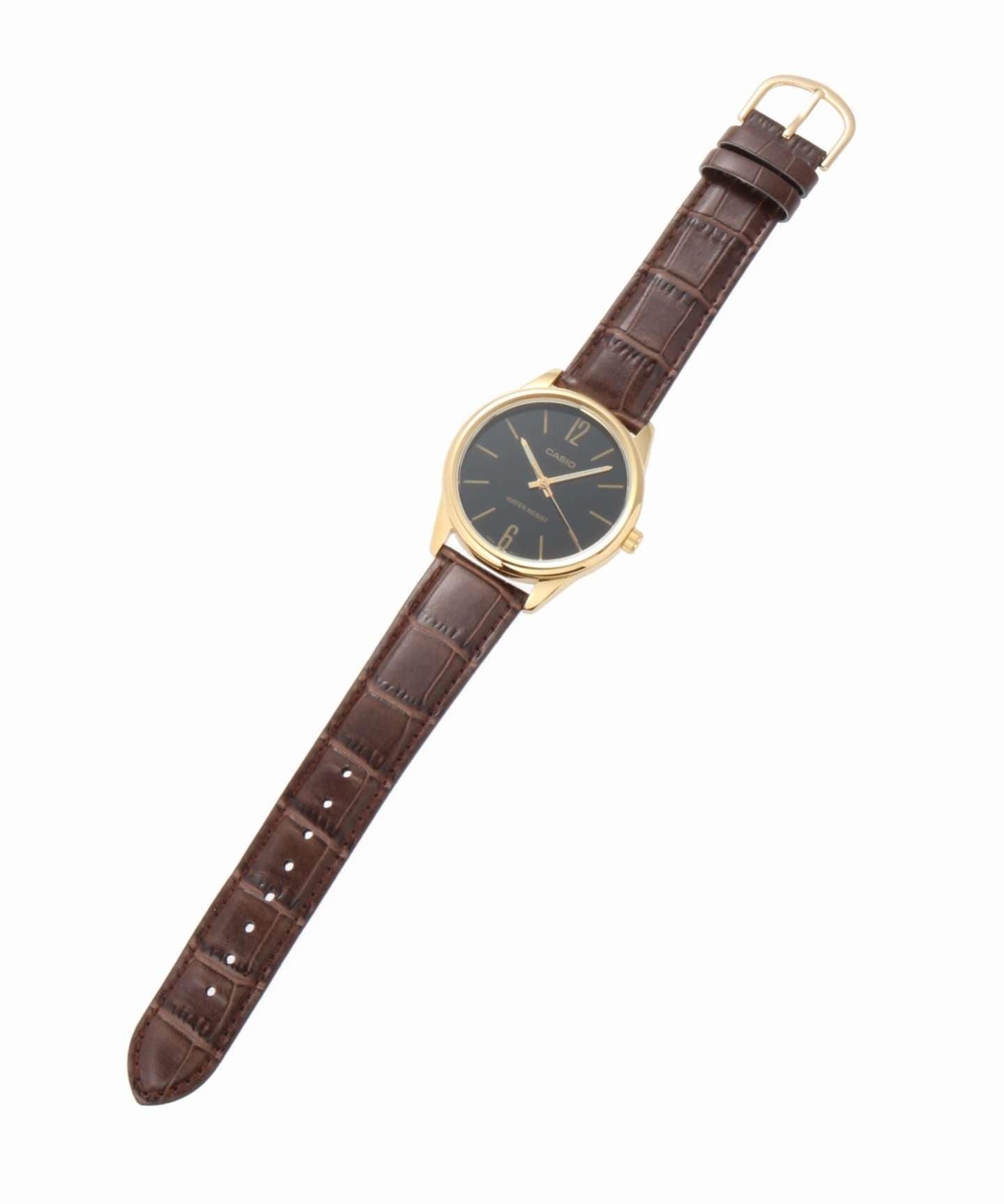 Casio MTP-V005GL-1B Brown Leather Watch for Men-Watch Portal Philippines