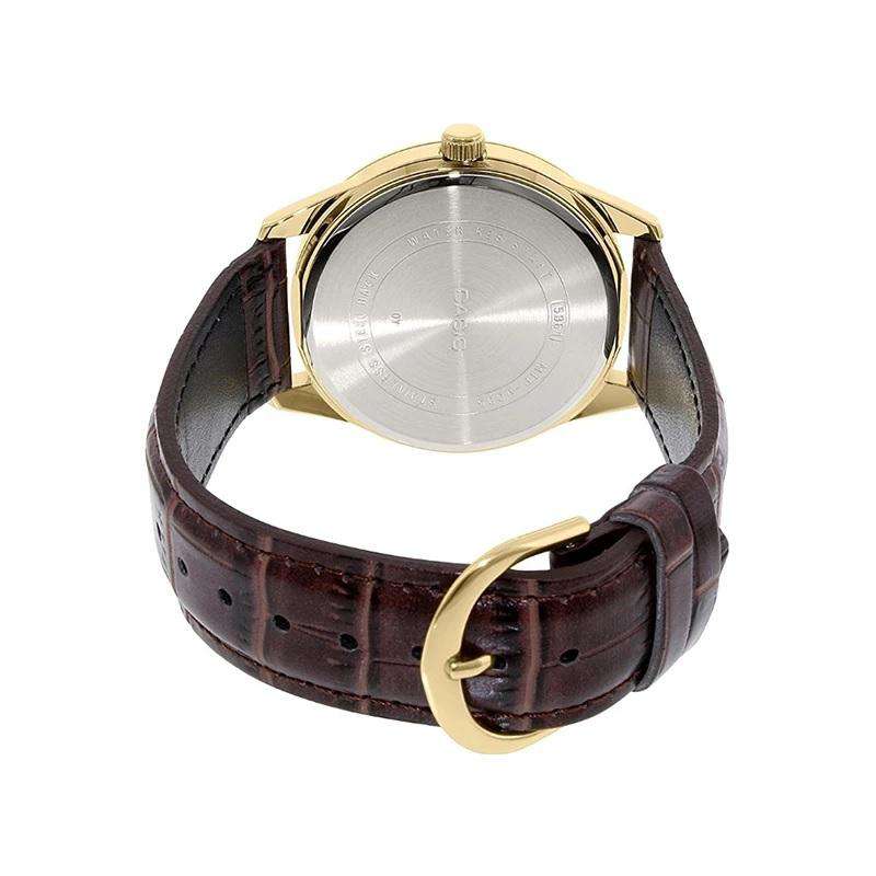 Casio MTP-V005GL-7B Brown Leather Watch for Men-Watch Portal Philippines