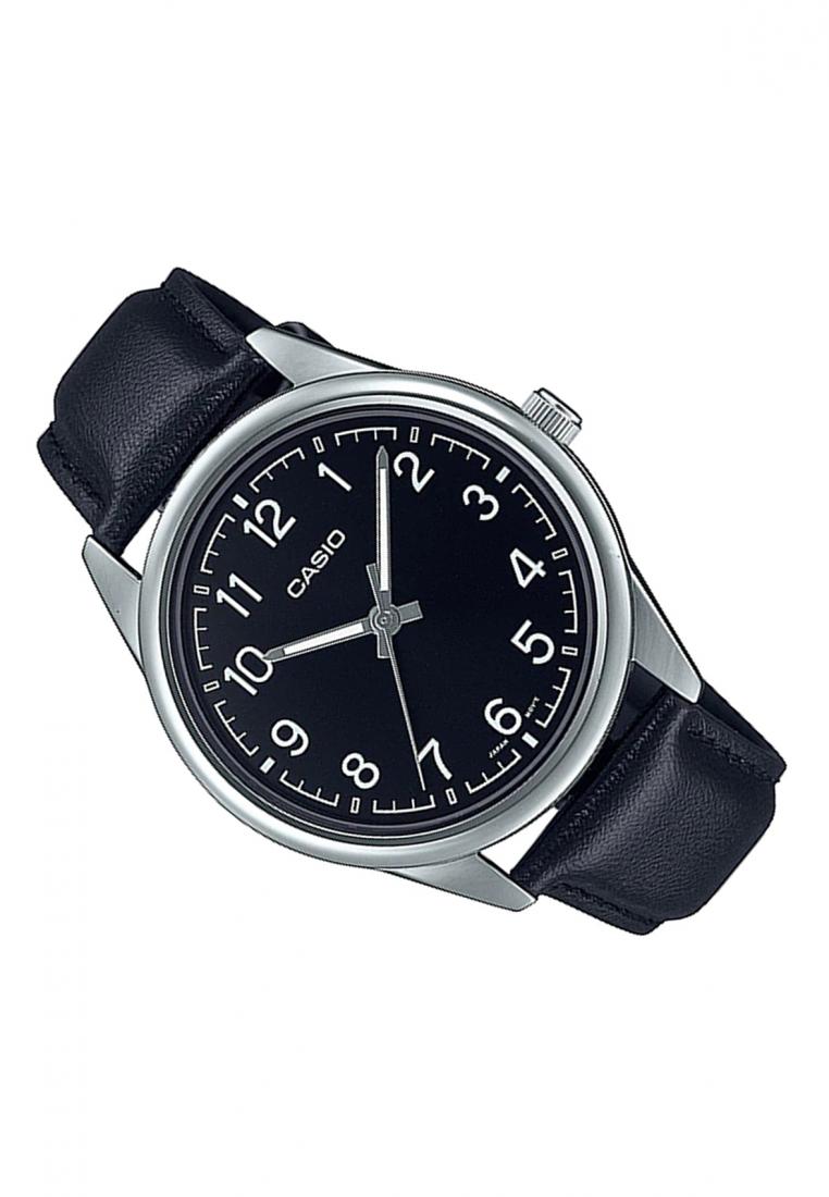 Casio MTP-V005L-1B4 Analog Leather Strap Watch For Men-Watch Portal Philippines