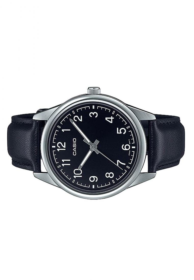 Casio MTP-V005L-1B4 Analog Leather Strap Watch For Men-Watch Portal Philippines