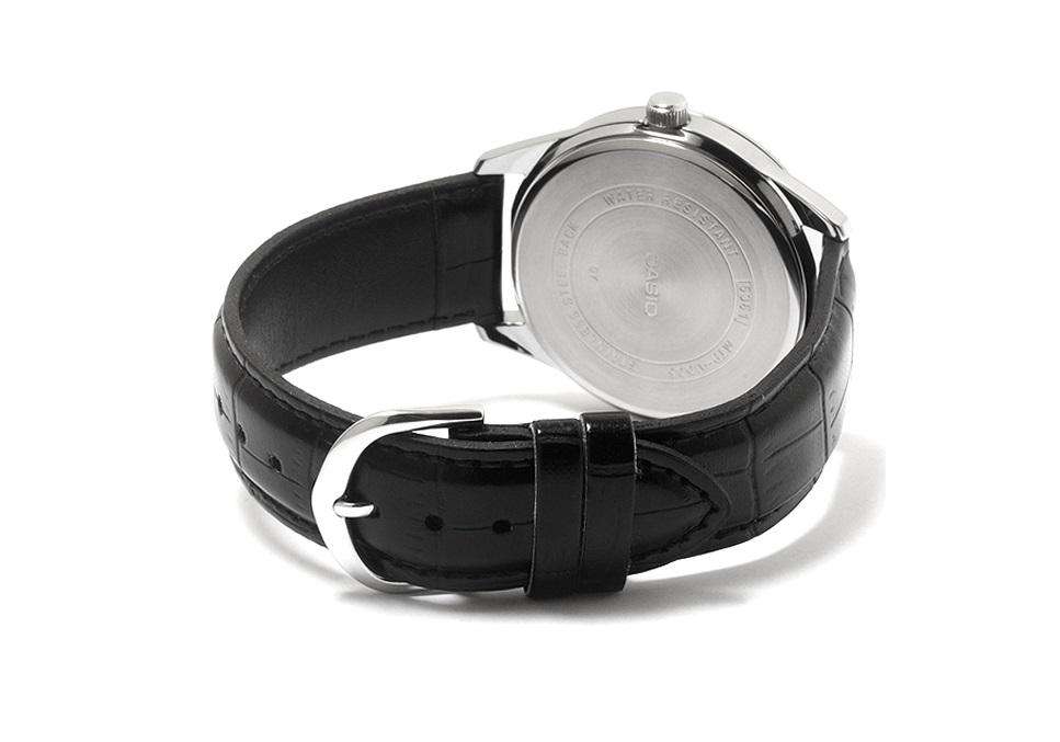 Casio MTP-V005L-7B Black Leather Watch for Men-Watch Portal Philippines