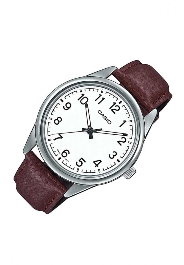 Casio MTP-V005L-7B4 Analog Leather Strap Watch For Men-Watch Portal Philippines